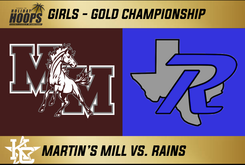 2025 Tenaha Holiday Hoops Girls Gold Championship: Martin\'s Mill vs. Rains
